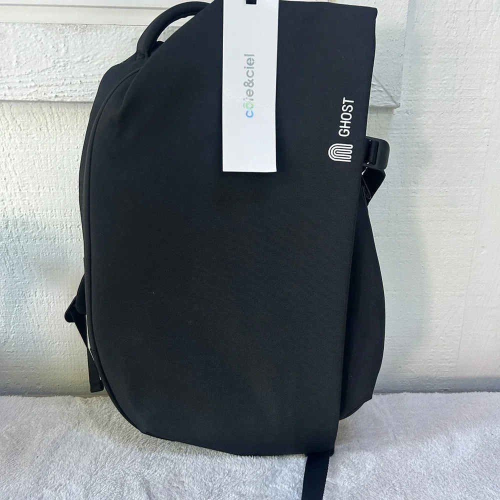 Cote&Ciel Isar Small Ecoyarn Backpack Black 13 Inch Laptop Bag 28470 NWT